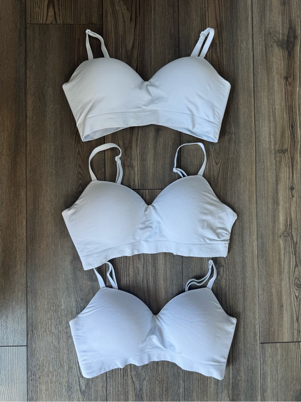 Shapermint truekind White Seamless Bras Lot of 3 - Large